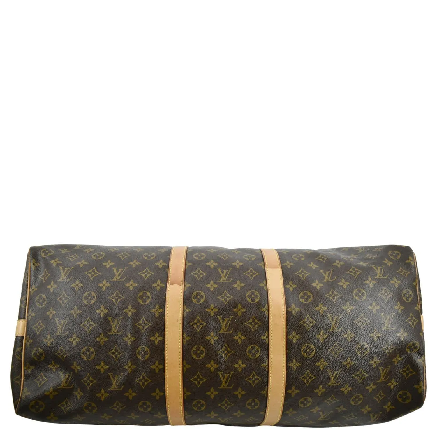LOUIS VUITTON Keepall 60 Monogram Canvas Travel Bag Brown