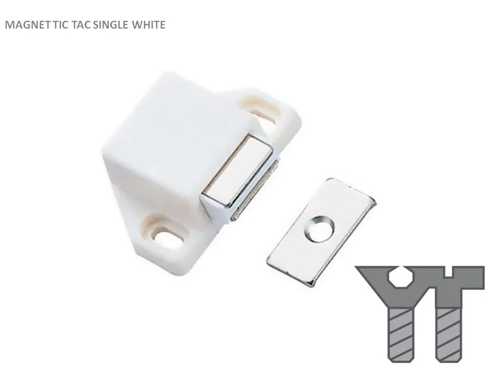 MAGNET TIC TAC SINGLE WHITE 35MM