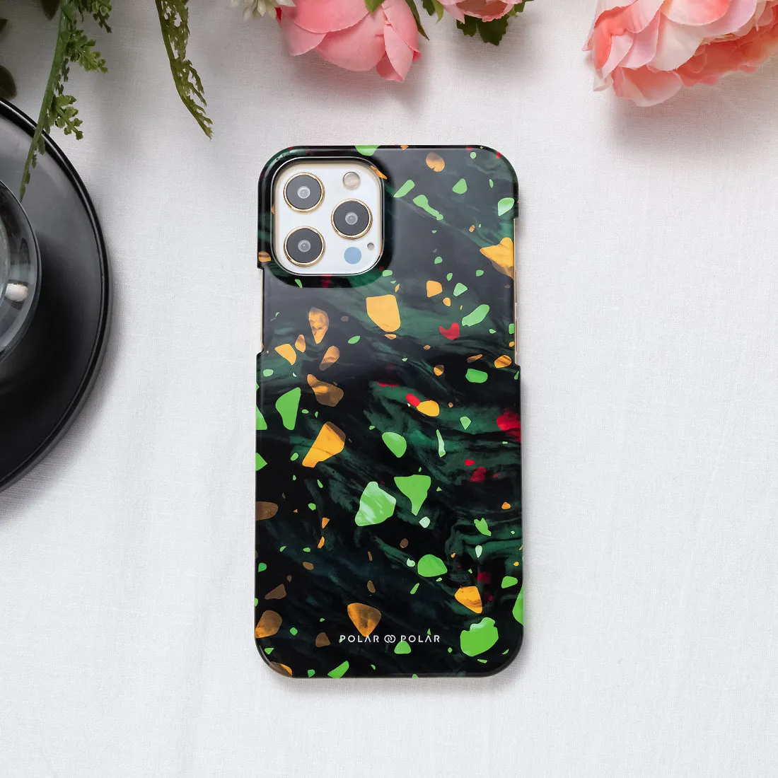 Malachite Terrazzo Gem Custom - iPhone 13 Pro Max Case