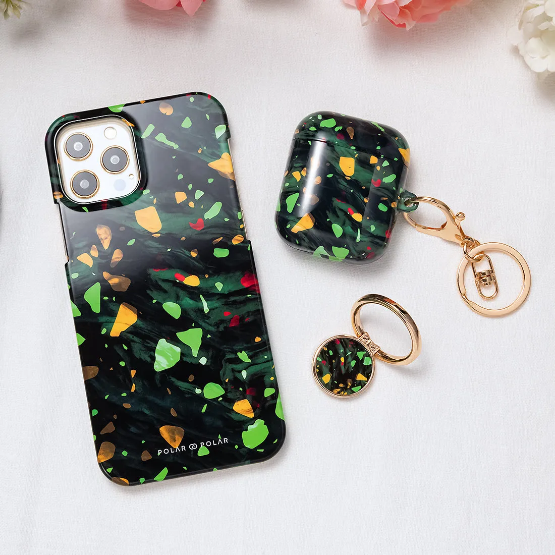 Malachite Terrazzo Gem Custom - iPhone 13 Pro Max Case