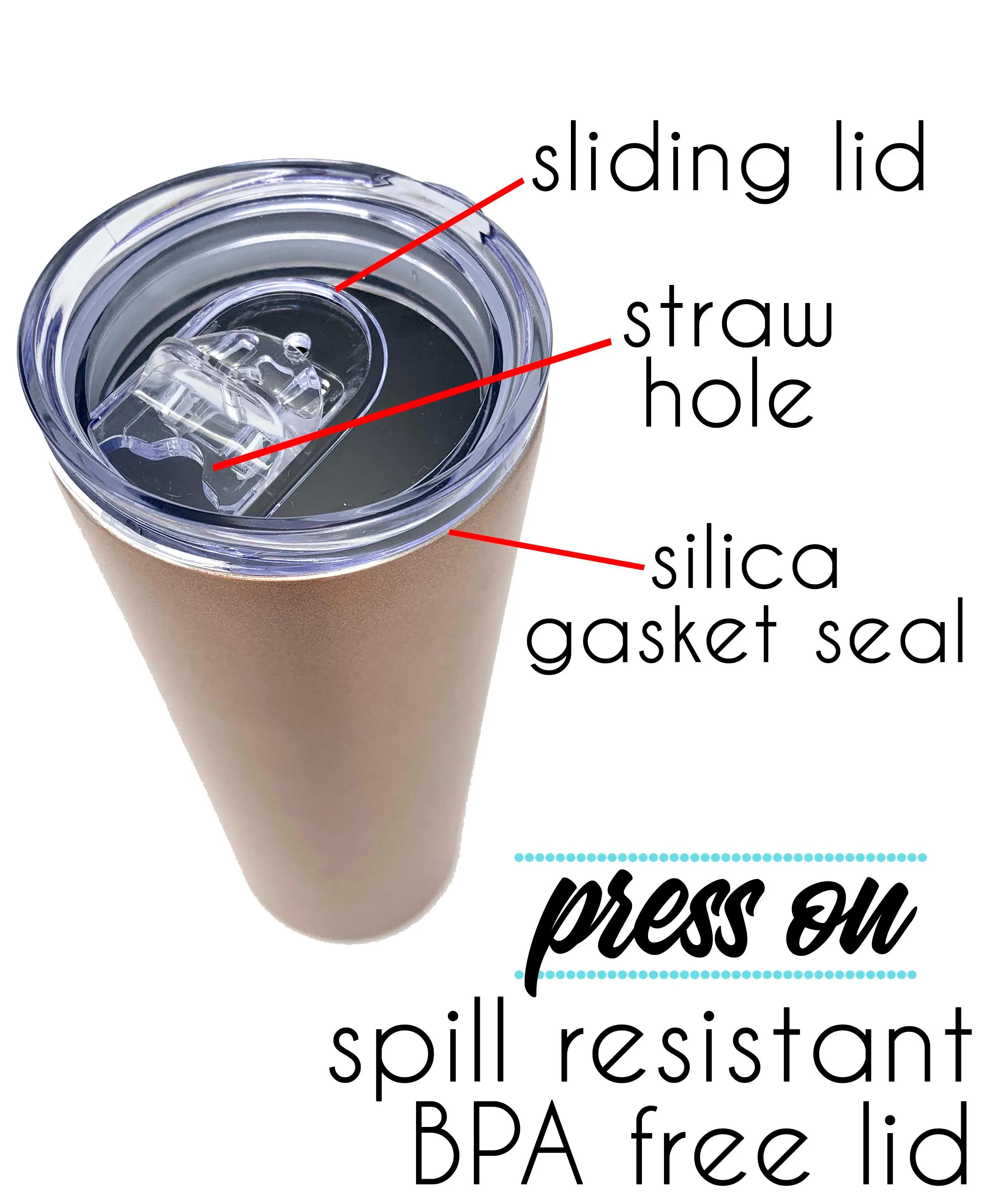 Mama Bear 20 oz Rose Gold Skinny Tumbler for Moms