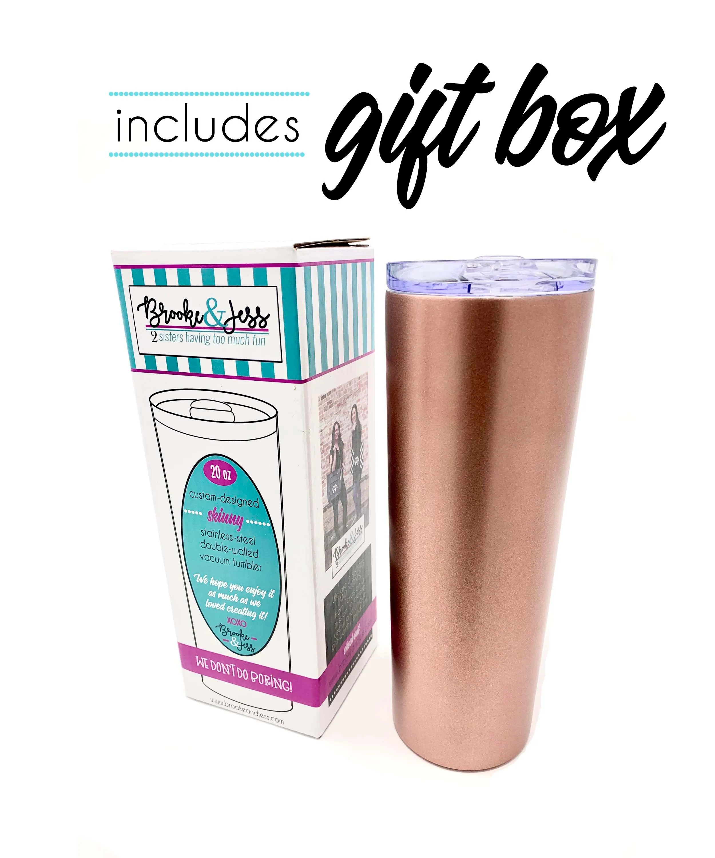Mama Bear 20 oz Rose Gold Skinny Tumbler for Moms