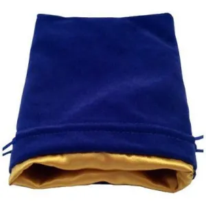 MDG Large Velvet Dice Bag - Blue