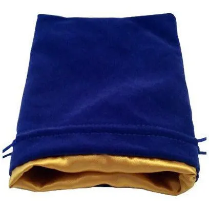 MDG Large Velvet Dice Bag - Blue