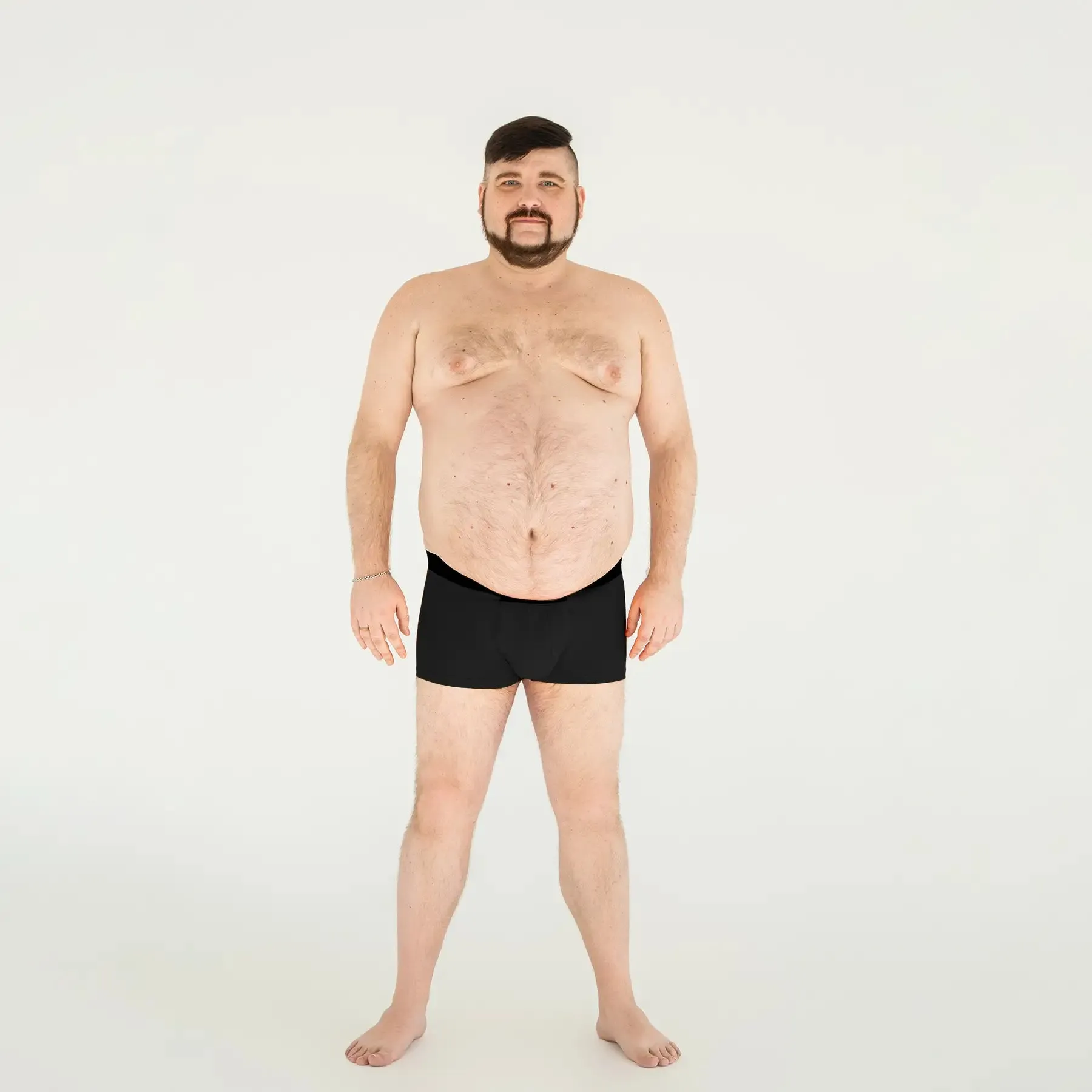 Men’s Anatomical Boxer Briefs Classic w/fly Light Plus – Experience Ultimate Breathability & Comfort, Black