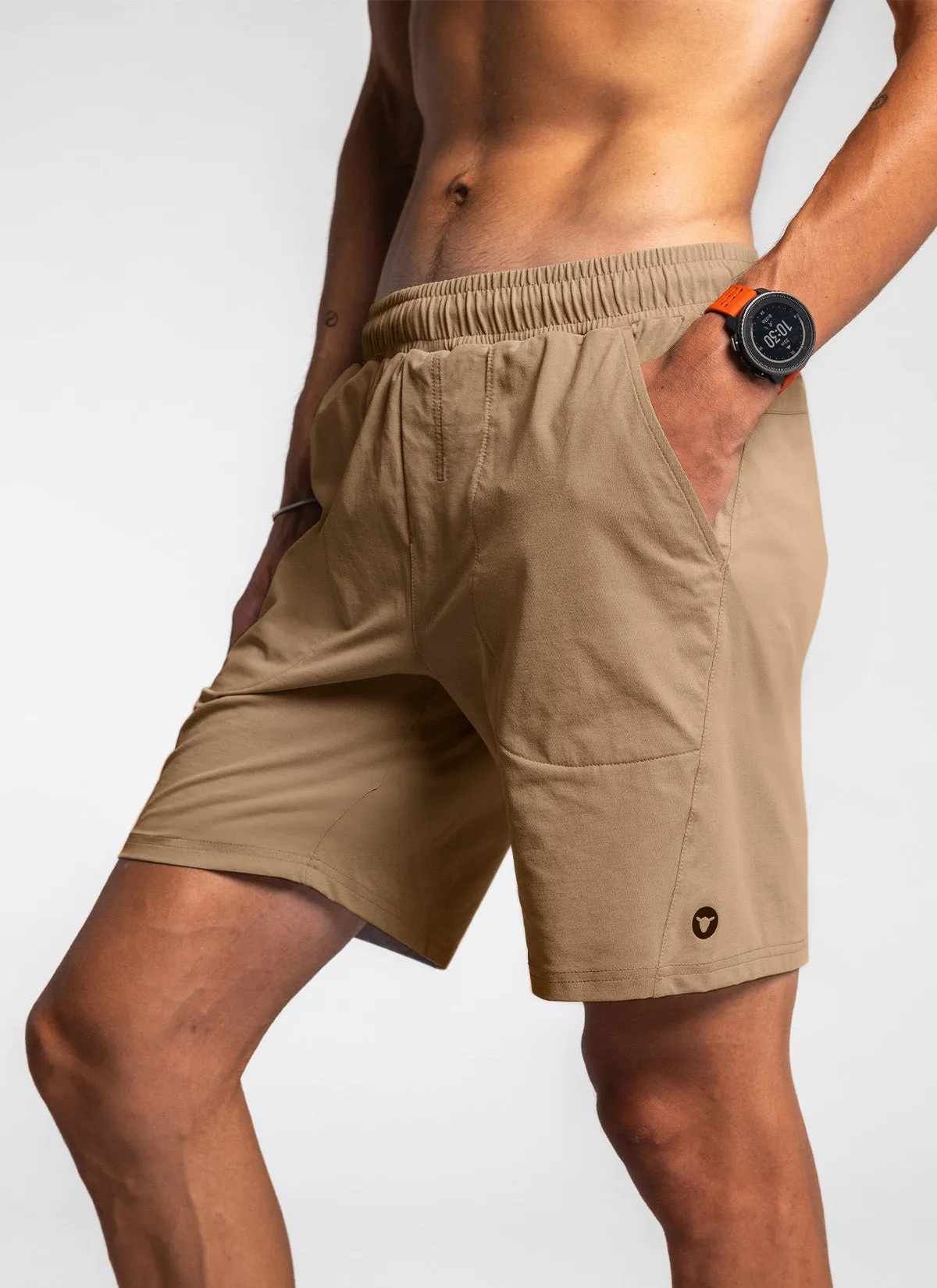 Men's Flex 9" Gym Short - Walnut