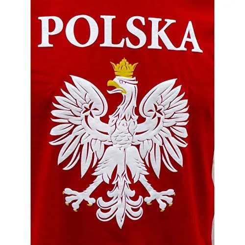 Mens Polska Poland White Eagle T-Shirt