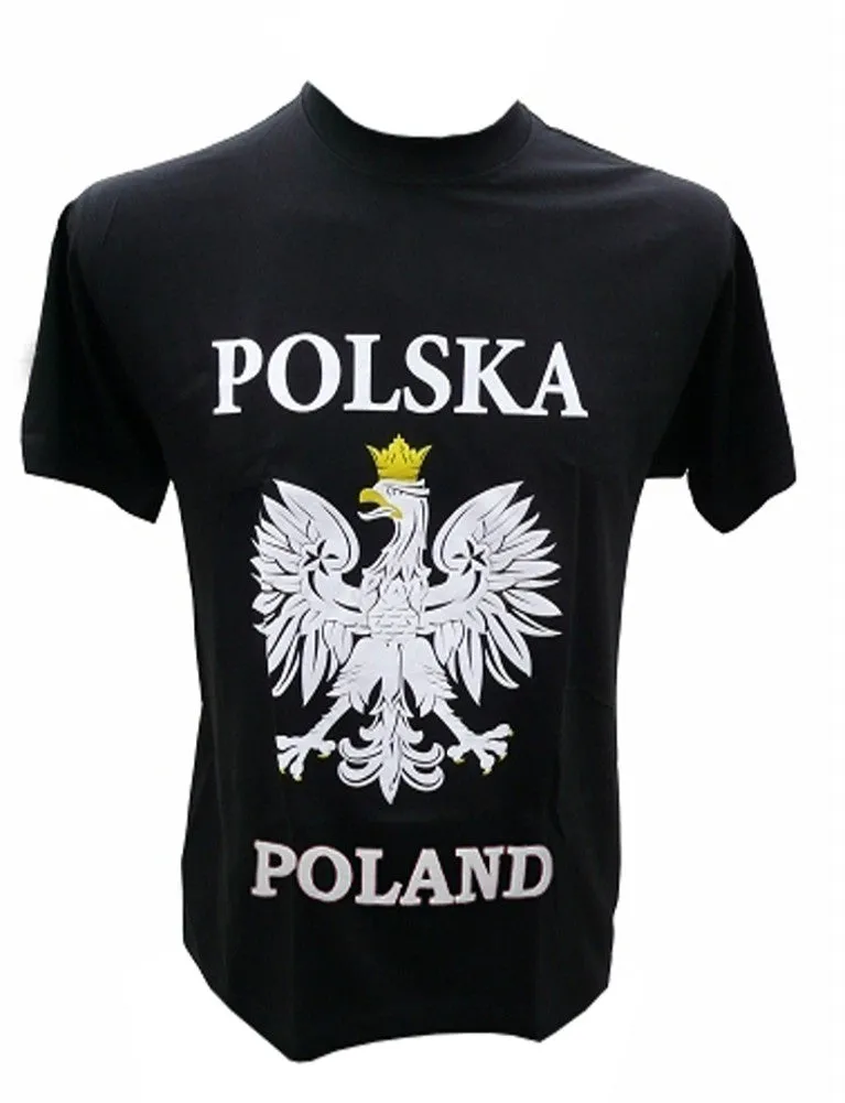 Mens Polska Poland White Eagle T-Shirt