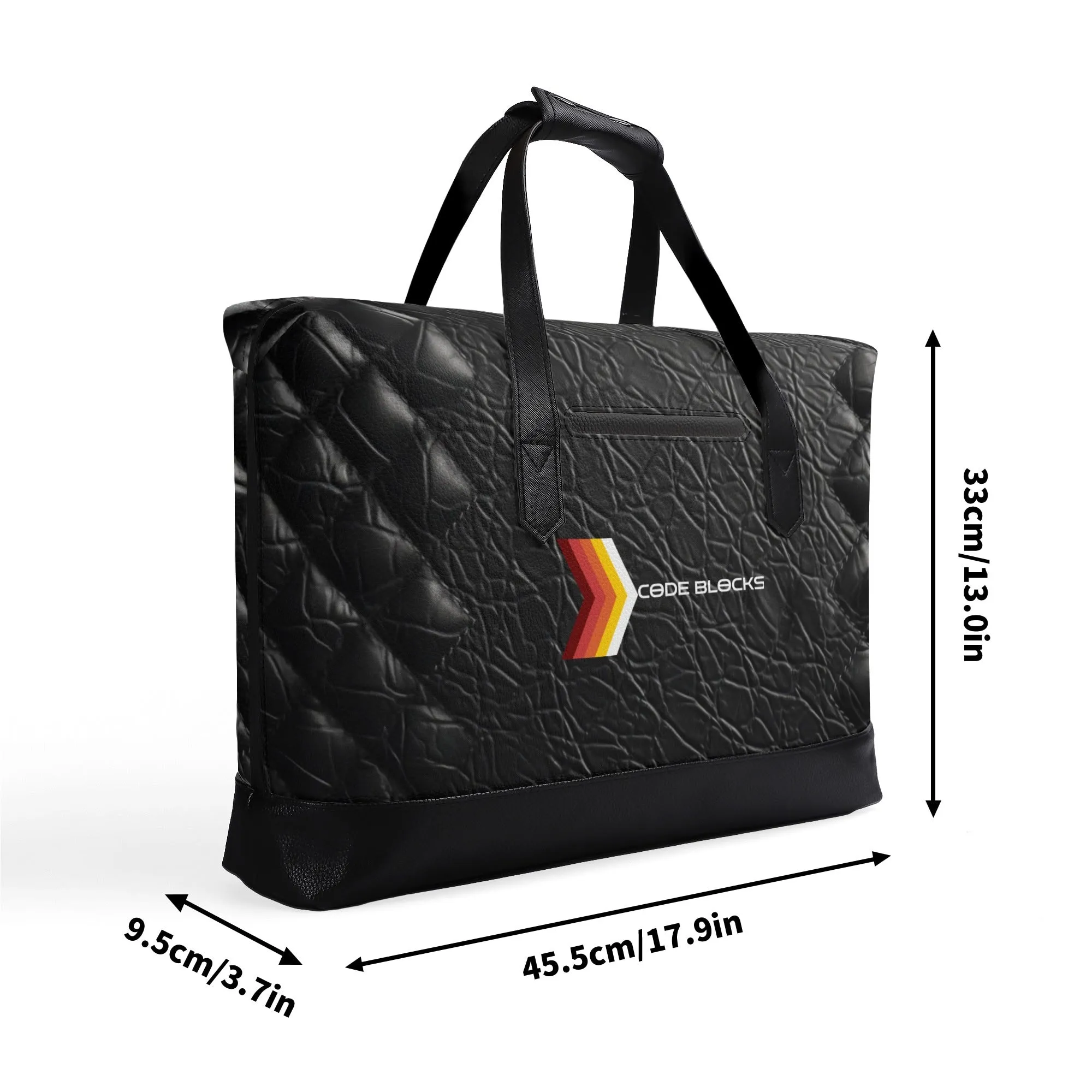 Mens PU Leather Briefcase Waterproof Business Bag