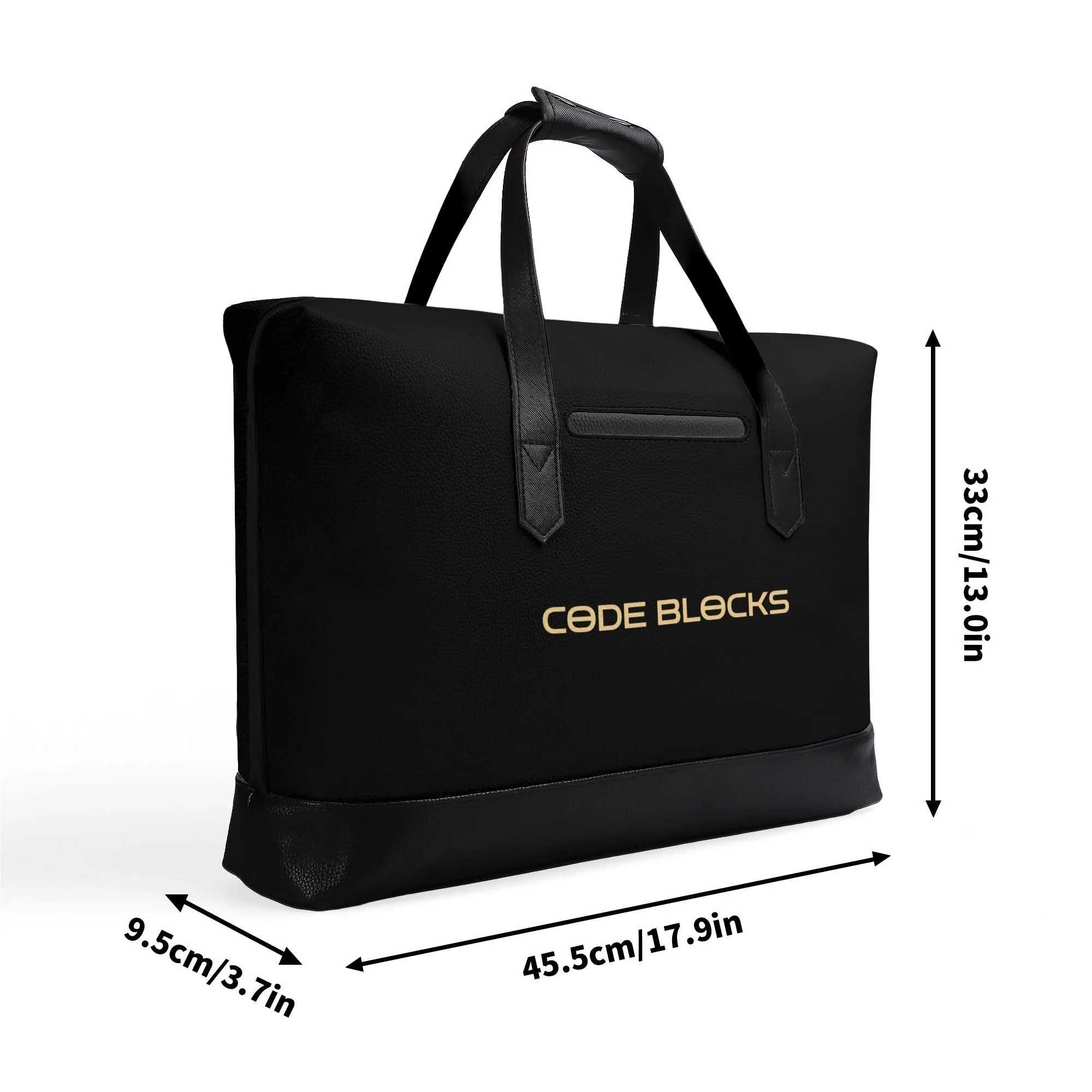 Mens PU Leather Briefcase Waterproof Business Bag