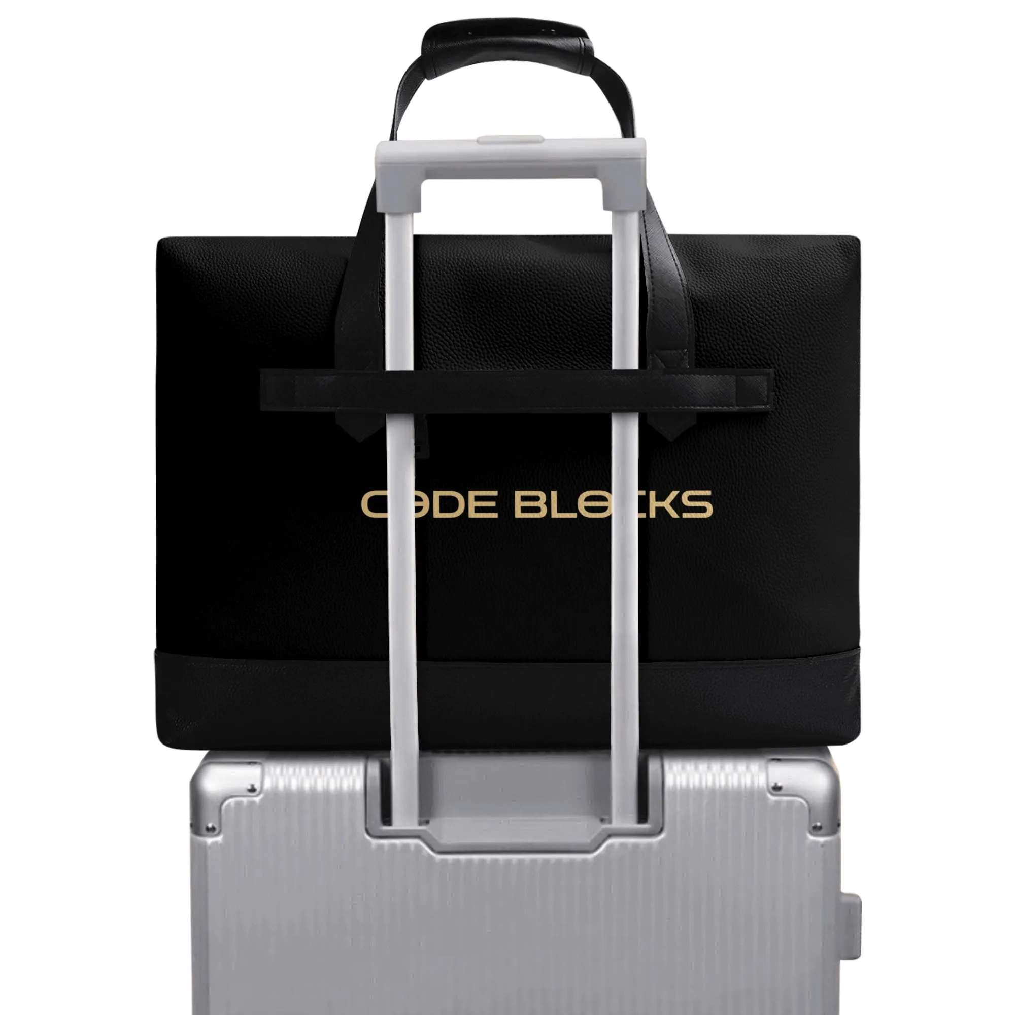 Mens PU Leather Briefcase Waterproof Business Bag