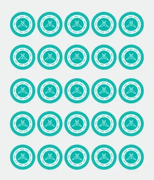 Merci circle sticker pack 25PCs