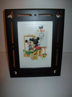 Mickey Mouse Self Portrait and Frame