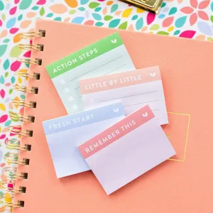 Mini Goal Setting Sticky Notes