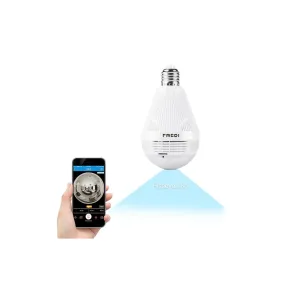 Mini Hidden Security IP Camera 360° Panoramic 1080P Wifi Wireless Light Bulb