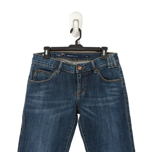 Miss Sixty Women 30 Radio Jeans Blue Skinny Low Rise Y2K Studded Embossed VTG
