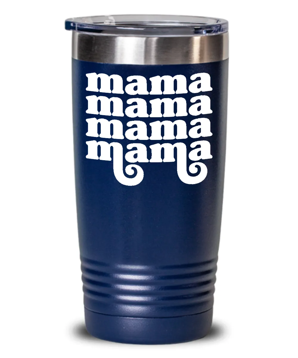 Mother's Day Present Mom Retro Groovy Insulated Drink Tumbler Travel Cup