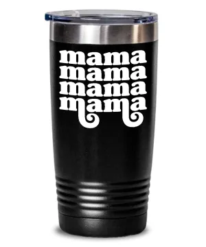 Mother's Day Present Mom Retro Groovy Insulated Drink Tumbler Travel Cup