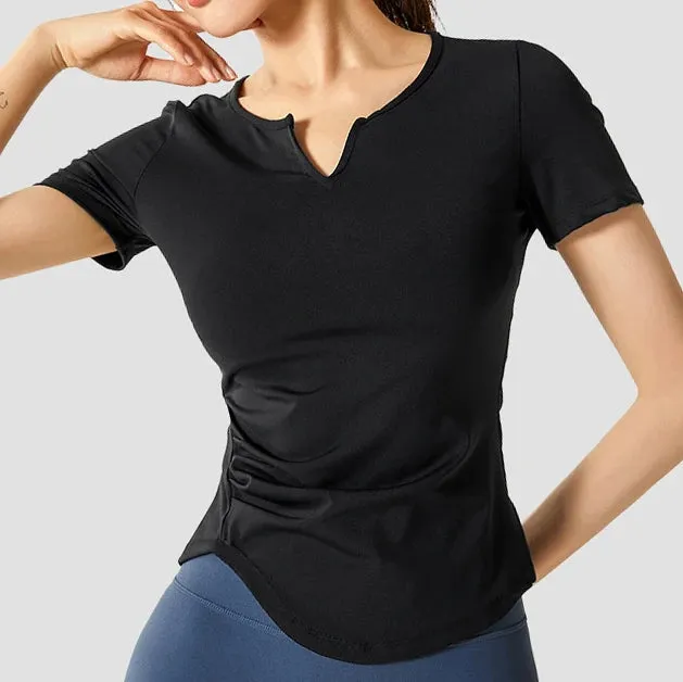 Move Like Diva Women's Seamless Short Sleeve Crop Top