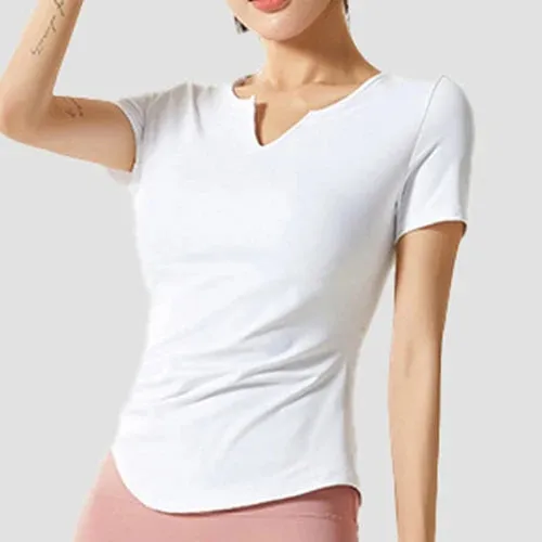 Move Like Diva Women's Seamless Short Sleeve Crop Top