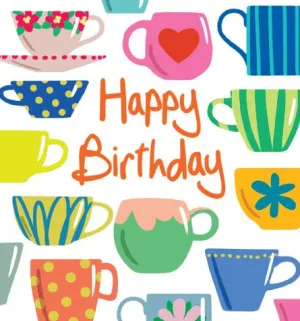 Mugs and Cups Card By Lucilla Lavender