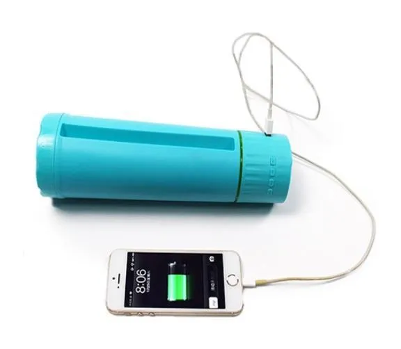 Multi-functional Smart Water-bottle, Power Bank, Bluetooth Speaker and Phone Holder