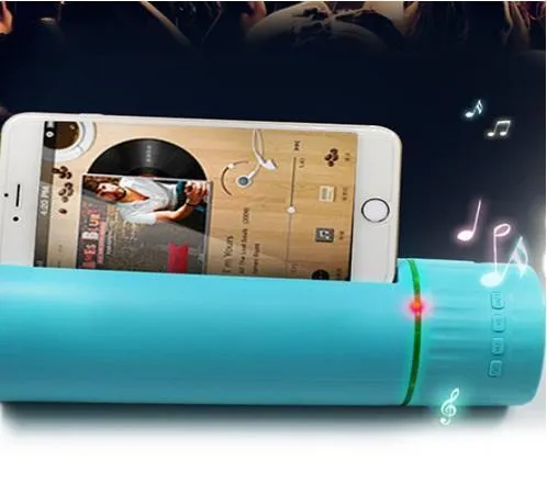 Multi-functional Smart Water-bottle, Power Bank, Bluetooth Speaker and Phone Holder