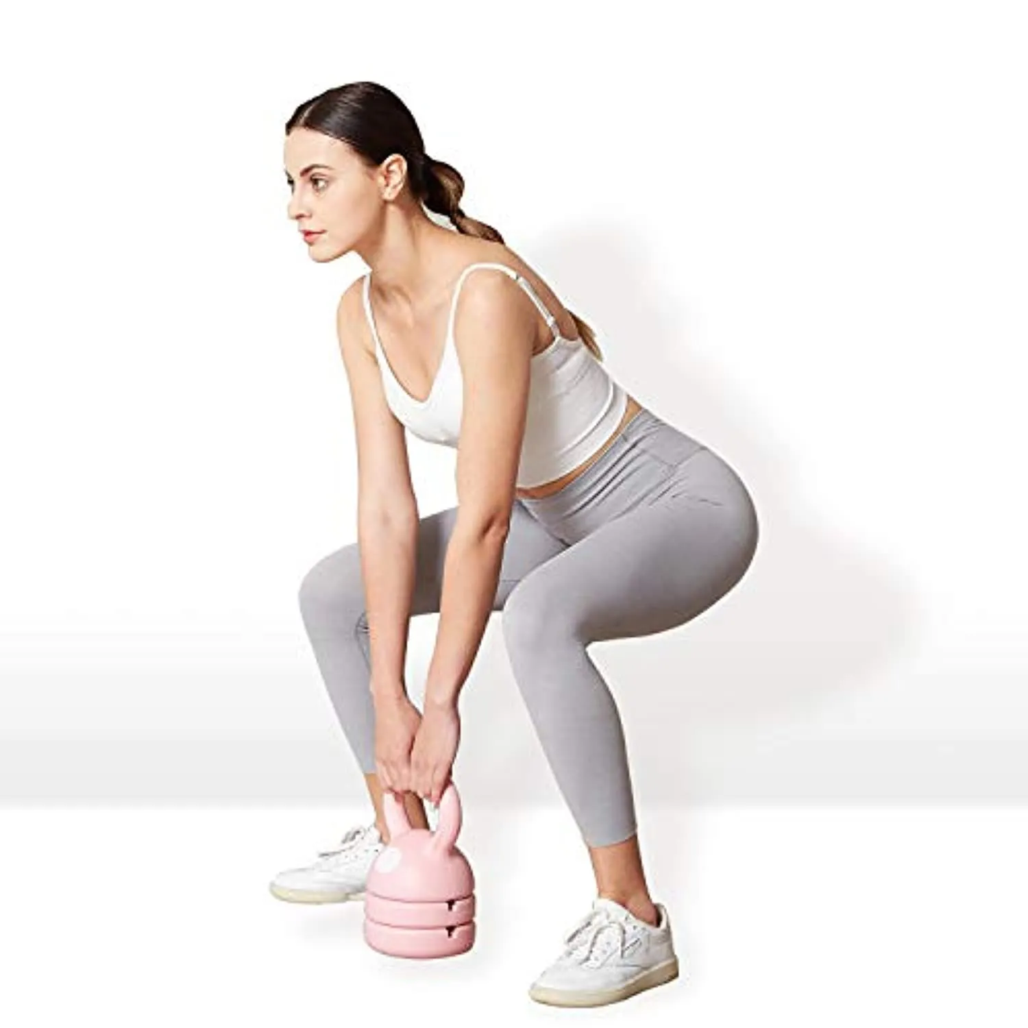 Mural Wall Art Kettlebell Weight Set 5-12 Pounds: Strength Training Adjustable Dumbbell Fitness Equipment for Home Gym Clearance Workout & Exercise Suitable for Women Men Kids