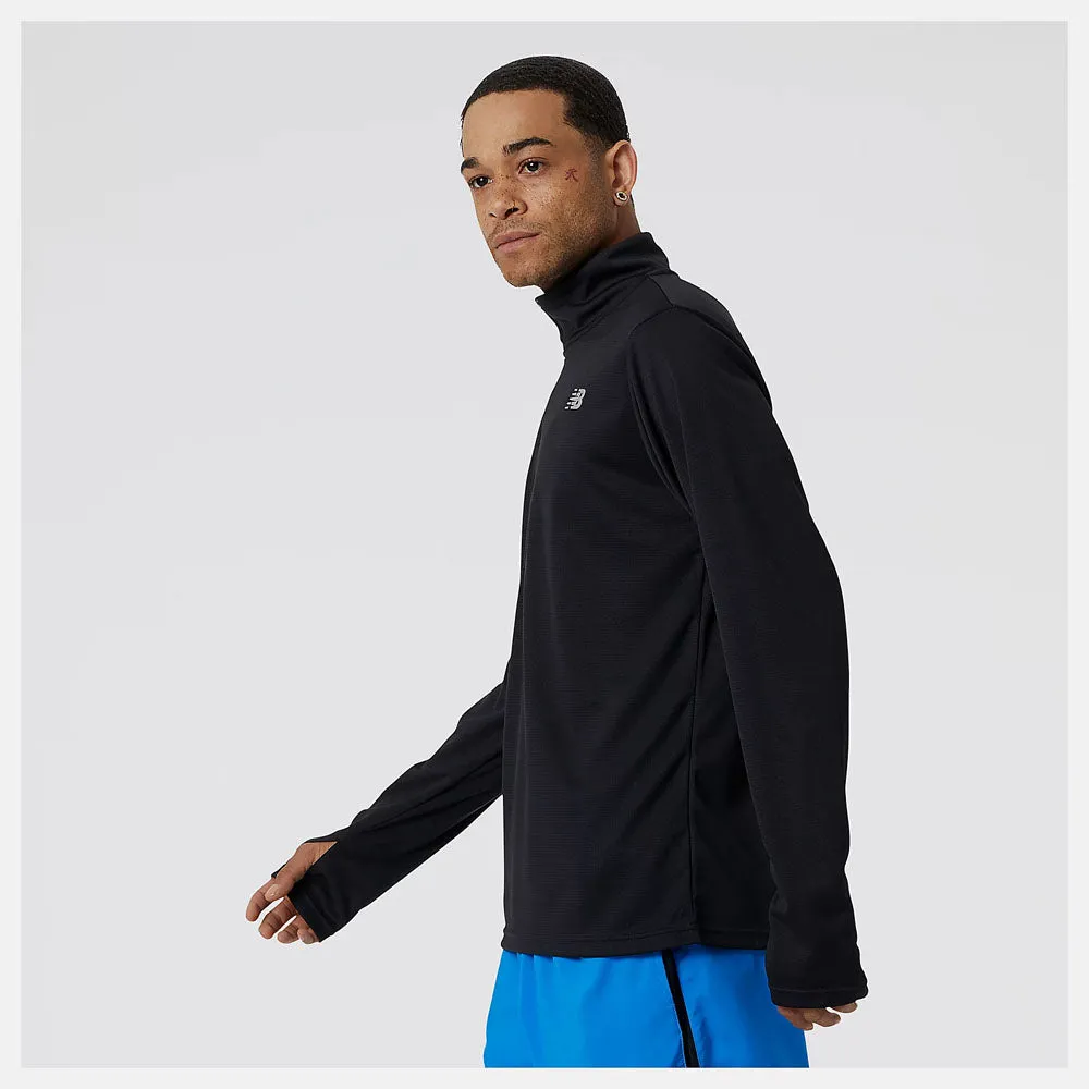 New Balance Mens 5K Half Zip Longsleeve Top