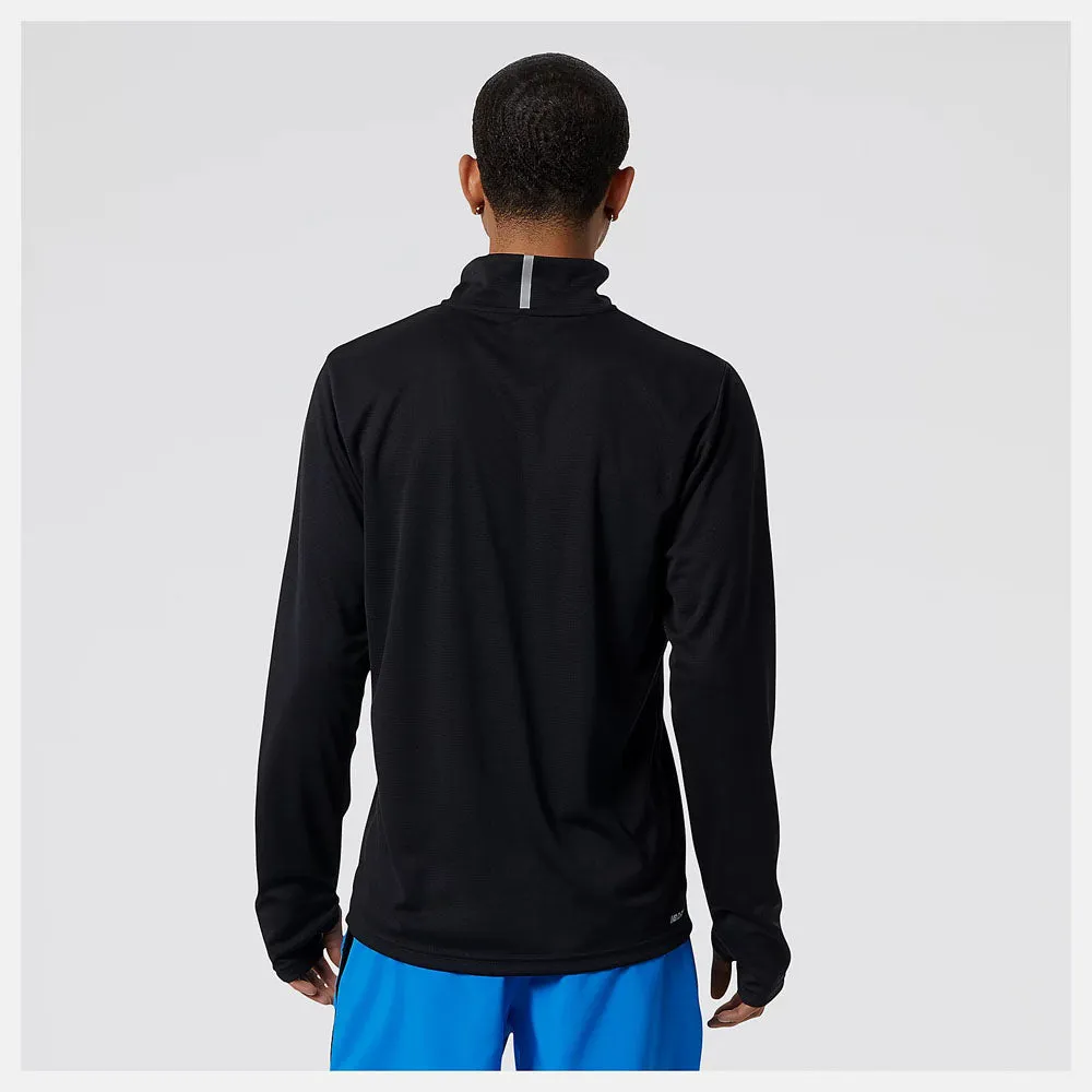 New Balance Mens 5K Half Zip Longsleeve Top