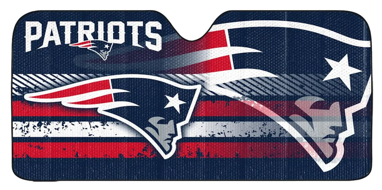 New England Patriots Auto Sun Shade - 59"x27"