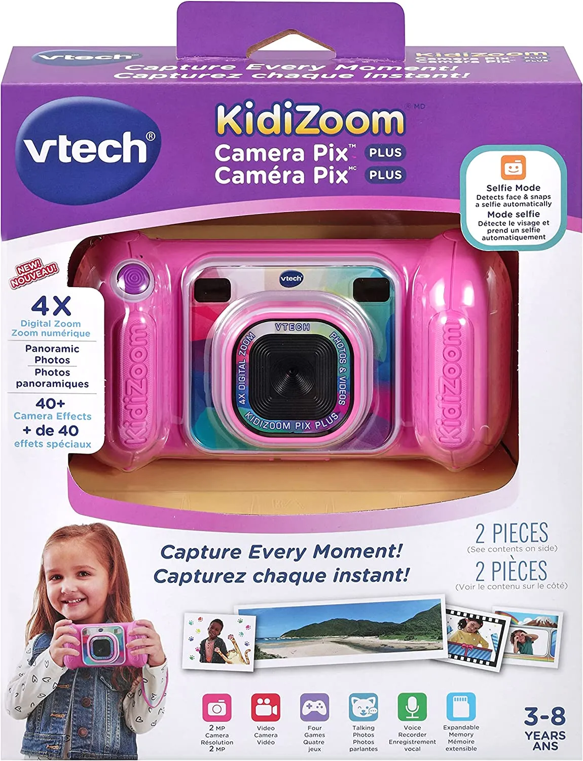 New in box! VTech KidiZoom Camera Pix Plus, Pink