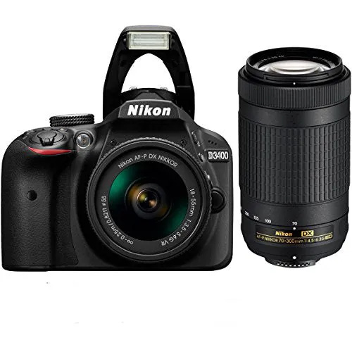 New Nikon D3400 Camera Twin Lens KIT