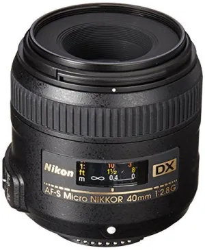 Nikon 40mm f/2.8G AF-S DX Micro NIKKOR Lens for Nikon Digital SLR Cameras