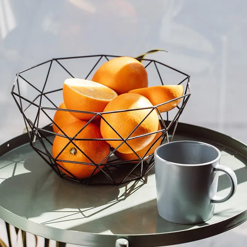 Nordic Style Metal Fruit and Vegetable Storage Basket Holder