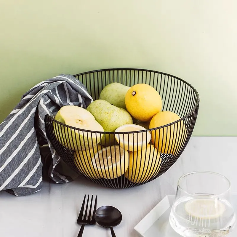 Nordic Style Metal Fruit and Vegetable Storage Basket Holder