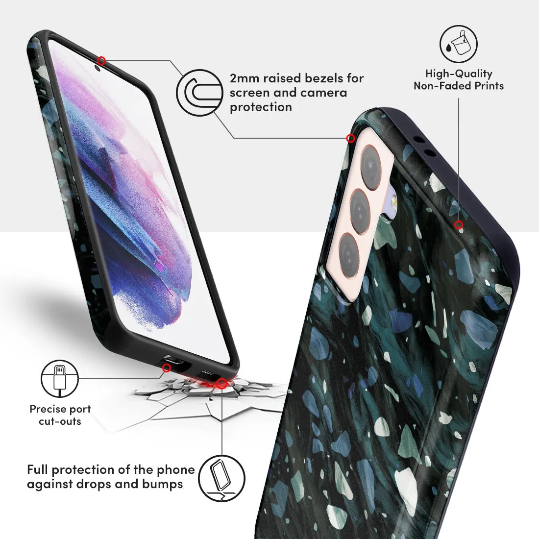 Nordic Terrazzo Gem Custom - Samsung Galaxy S21 5G Case