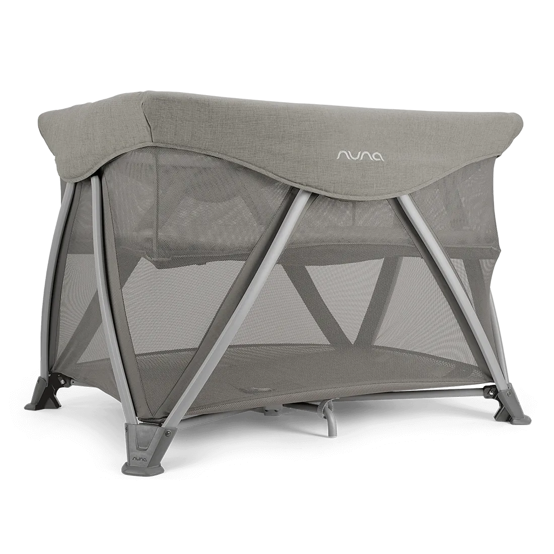 Nuna Sena Aire Travel Cot Inc. Zip On Bassinet - Frost