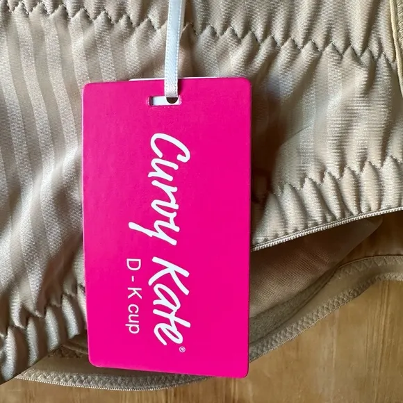 NWT Curvy Kate Luxe Strapless Convertible Tan Bra Biscotti 38M