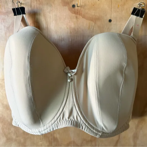 NWT Curvy Kate Luxe Strapless Convertible Tan Bra Biscotti 38M