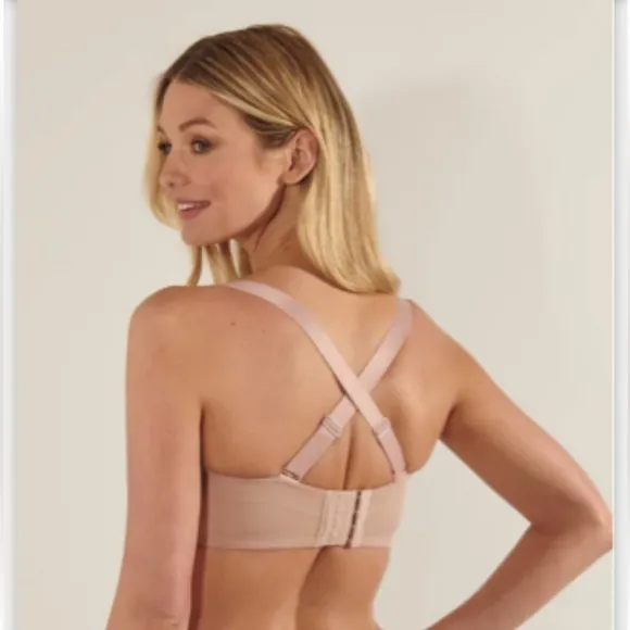 NWT Curvy Kate Luxe Strapless Convertible Tan Bra Biscotti 38M