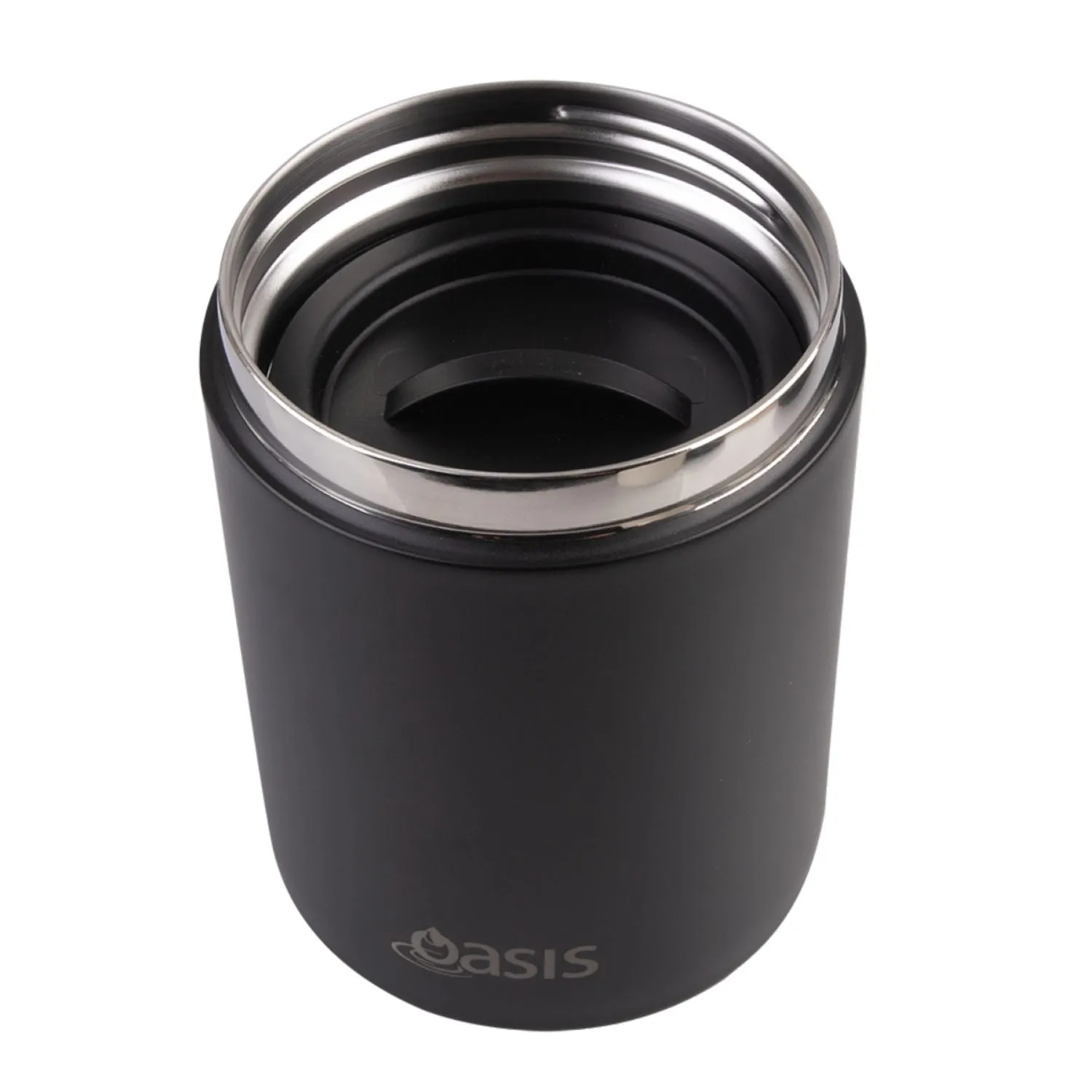 Oasis Stainless Steel Insulated Dual Compartment Food Flask with Handle 480ML