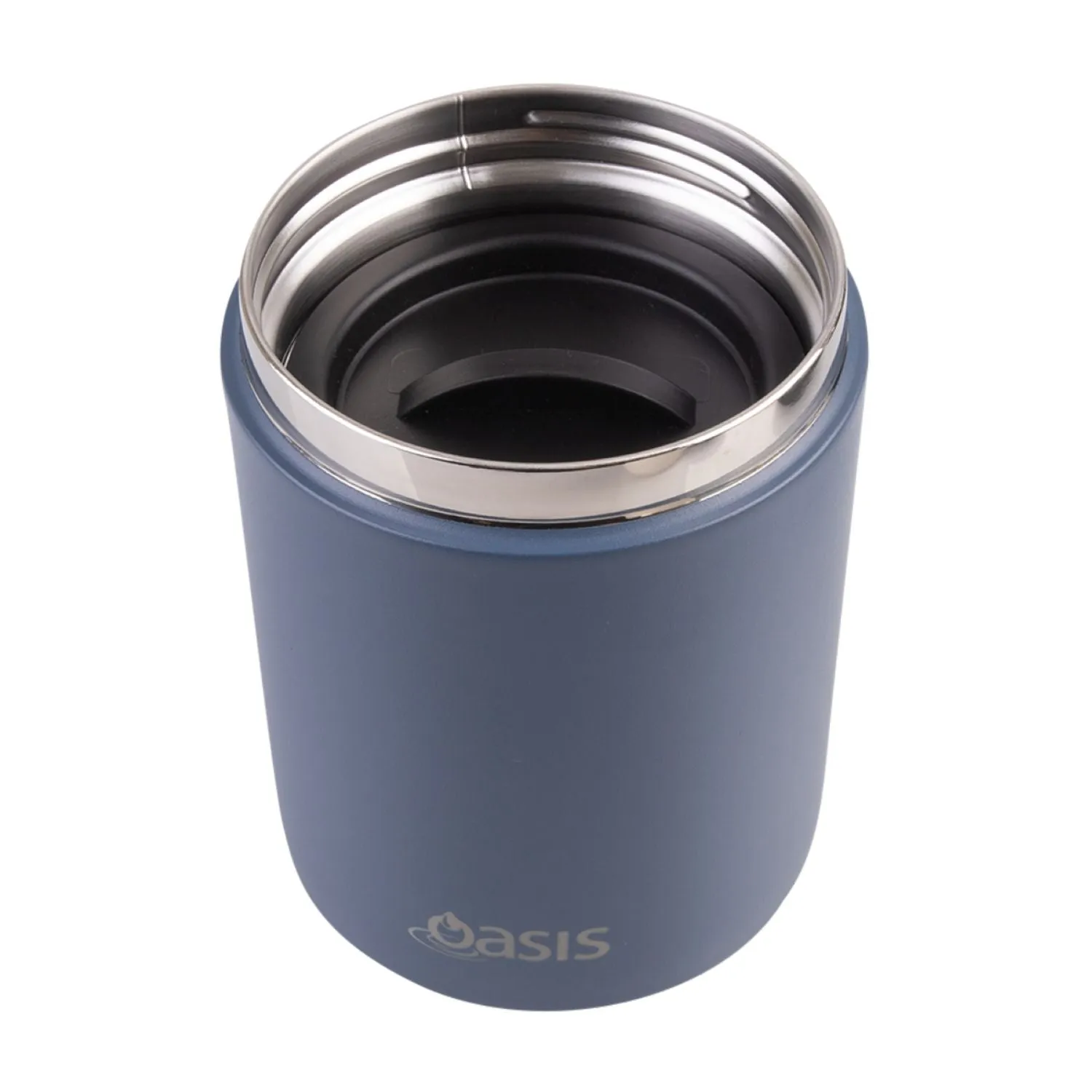 Oasis Stainless Steel Insulated Dual Compartment Food Flask with Handle 480ML