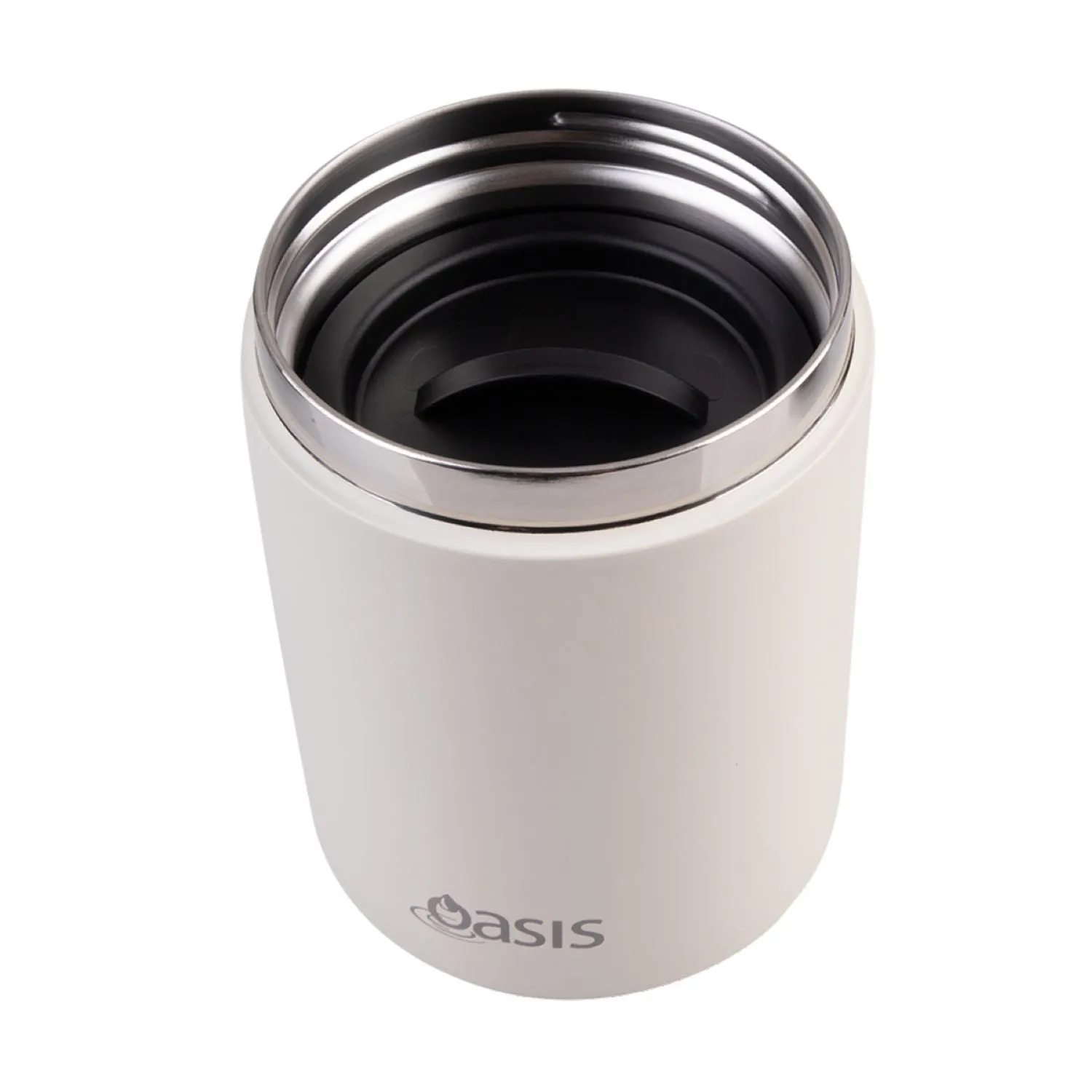 Oasis Stainless Steel Insulated Dual Compartment Food Flask with Handle 480ML