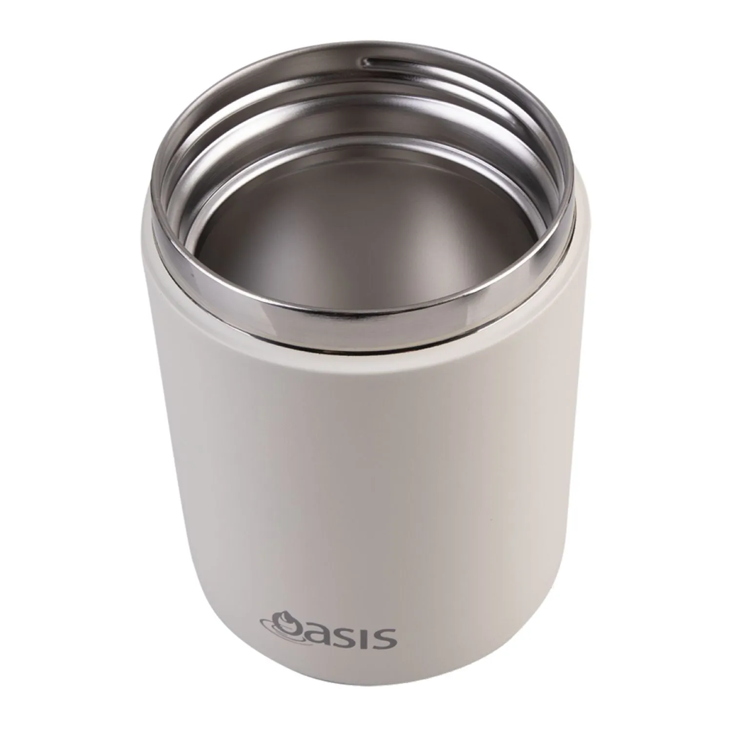Oasis Stainless Steel Insulated Dual Compartment Food Flask with Handle 480ML