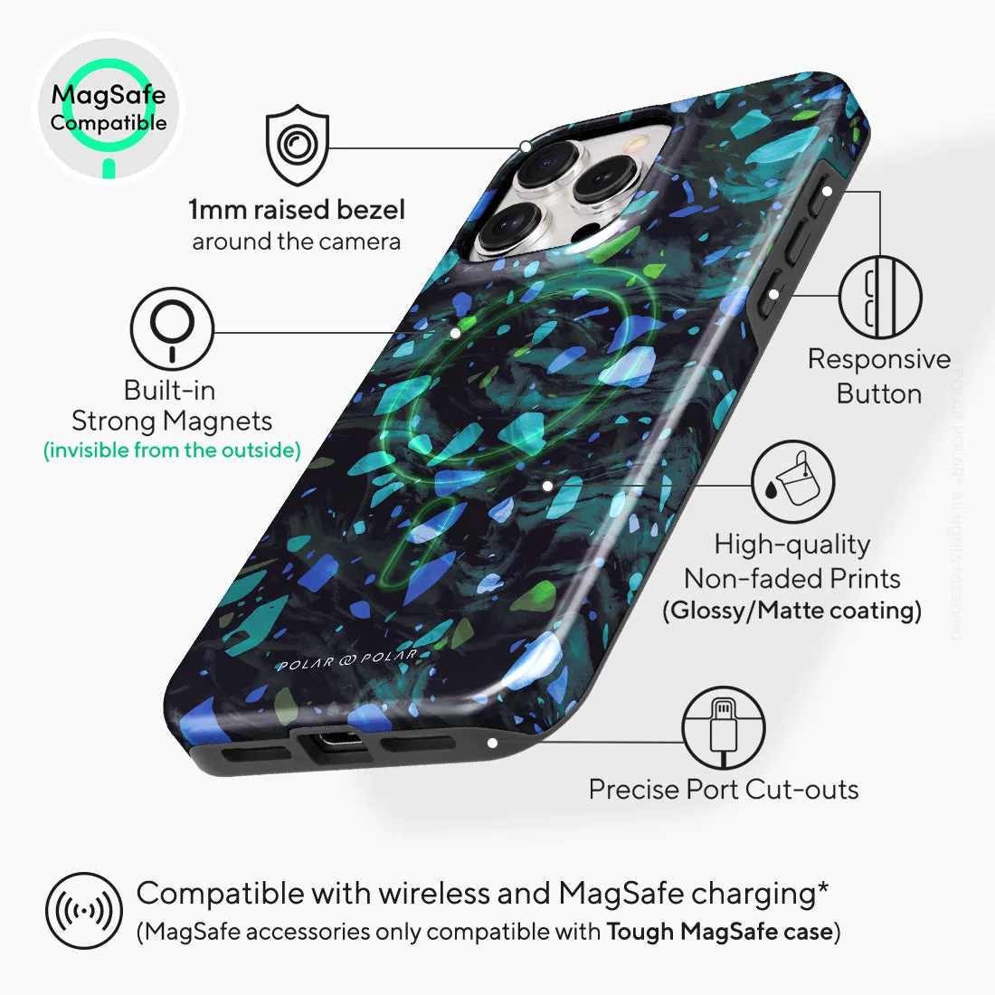 Ocean Terrazzo Gem Custom - iPhone 15 Pro Max Case