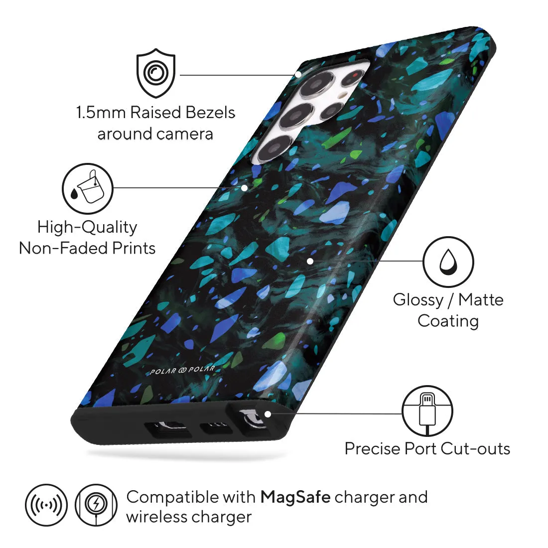 Ocean Terrazzo Gem - Samsung Galaxy S22 Ultra 5G Case