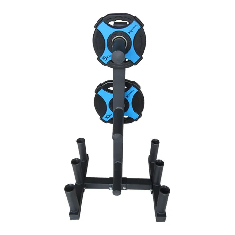 Olympic Weight Plate & Barbell Storage Tree