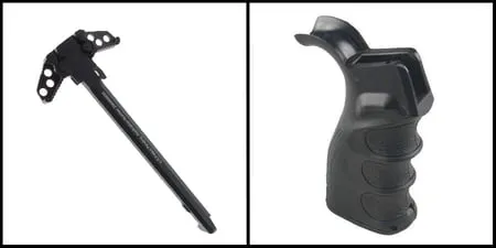 Omega Deals Holy Ambidextrous Charging Handle   Storage Grip