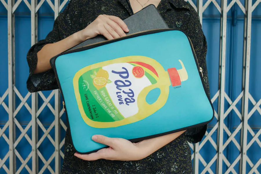 Papa Love Soap | Laptop Sleeve {LOVE SUPERMARKET}